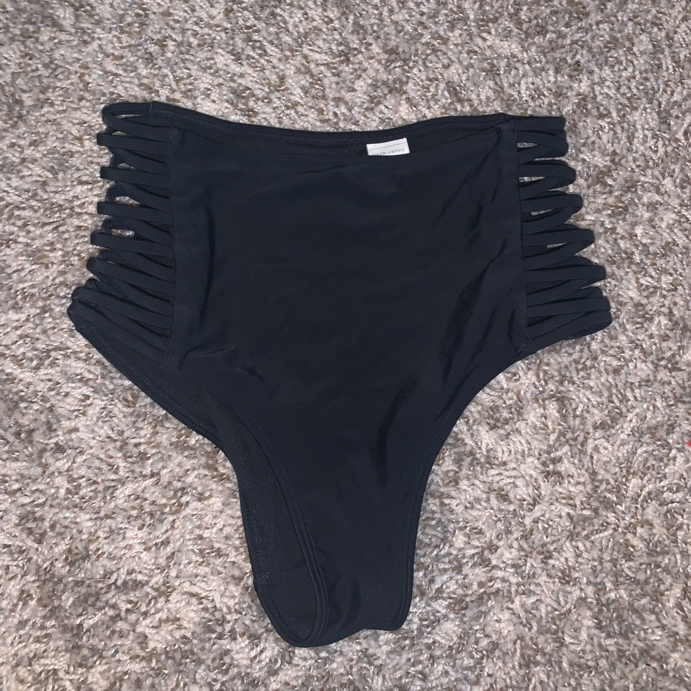 Hollister black high waisted bikini bottoms